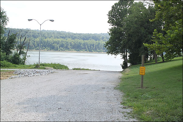 boat ramp on the Ohio River