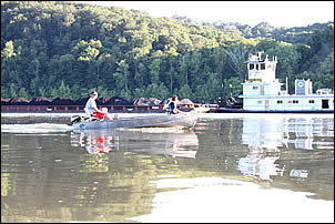 boating on the Cannelton Pool of the Ohio River
